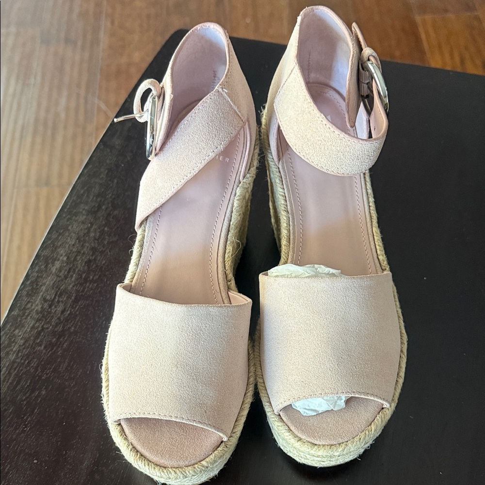 Marc Fisher Light Pink Espadrille Sandals